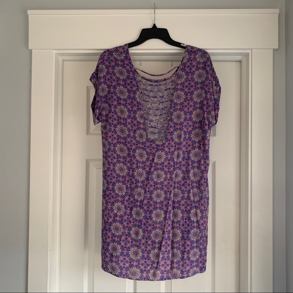Kaleidoscope Open Back Dress